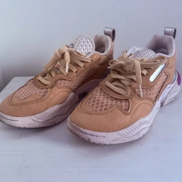 Adidas Women’s Supercourt RX 'Linen' Tan Cream Pink FV3699 Sneakers Size 6 - Picture 2 of 12